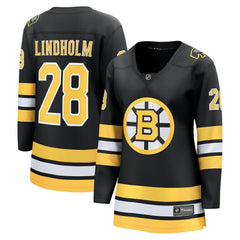 Elias Lindholm Boston Bruins Fanatics Women's Home Breakaway Player Jersey Black