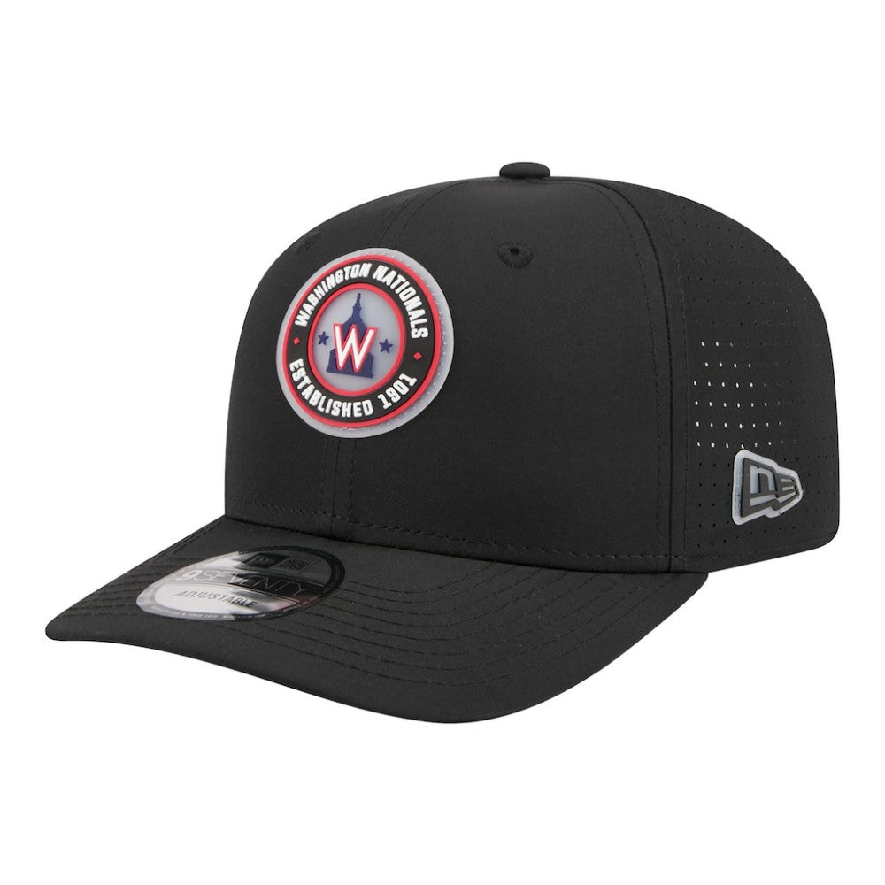 Washington Nationals Circle 9SEVENTY Adjustable Hat - Black | New Era