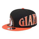 San Francisco Giants Stretched Two-Tone 9FIFTY Adjustable Hat - Black/Orange | New Era