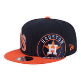 Houston Astros Stretched Two-Tone 9FIFTY Adjustable Hat - Navy/Orange | New Era
