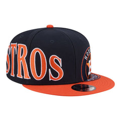 Houston Astros Stretched Two-Tone 9FIFTY Adjustable Hat - Navy/Orange | New Era