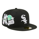 Chicago White Sox City Patch 59FIFTY Fitted Hat - Black | New Era