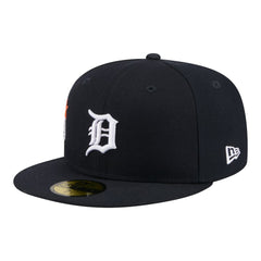 Detroit Tigers City Patch 59FIFTY Fitted Hat - Navy | New Era