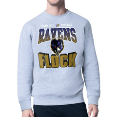 Baltimore Ravens Starter Comic Style Sweatshirt - Gray discount