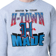 Houston Texans Starter Comic Style Sweatshirt - Gray for sale