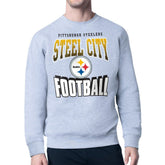 Pittsburgh Steelers Starter Comic Style Sweatshirt - Gray for sale
