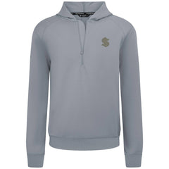 Seattle Kraken Levelwear Technic Quarter-Zip Pullover Hoodie Gray