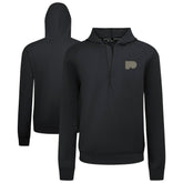 Philadelphia Flyers Levelwear Technic Quarter-Zip Pullover Hoodie Black