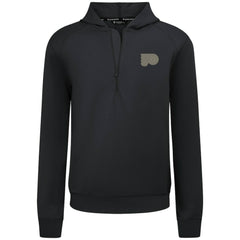 Philadelphia Flyers Levelwear Technic Quarter-Zip Pullover Hoodie Black