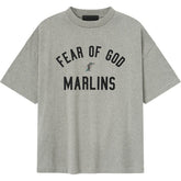 Florida Marlins Fear of God x MLB 90's Fit T-Shirt - Heather Gray