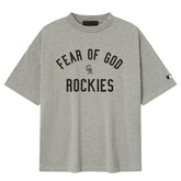 Colorado Rockies Fear of God x MLB 90's Fit T-Shirt - Heather Gray