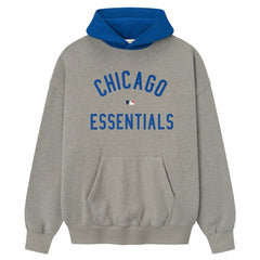 Chicago Cubs Fear of God x MLB Sport Fit Hoodie - Warm Heather Gray/Royal
