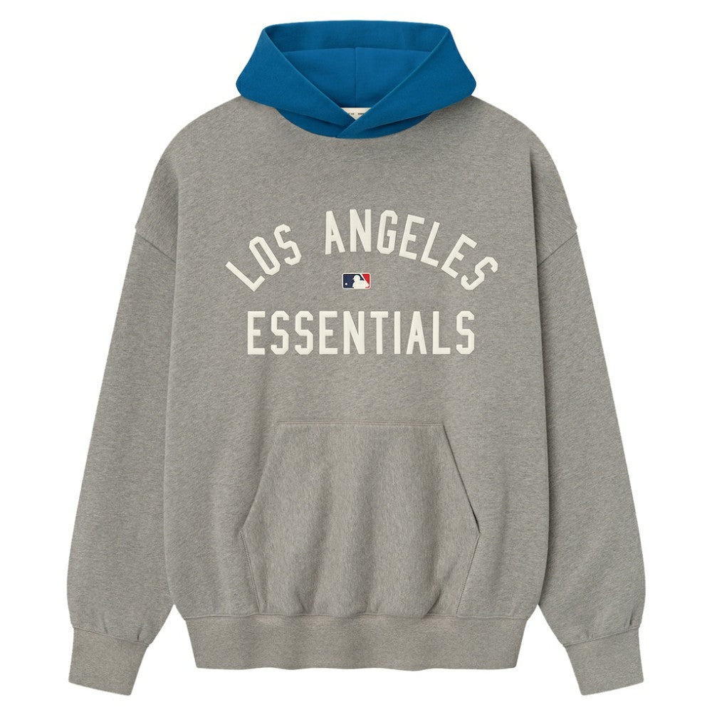 Los Angeles Dodgers Fear of God x MLB Sport Fit Hoodie - Warm Heather Gray/Royal