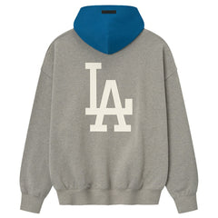 Los Angeles Dodgers Fear of God x MLB Sport Fit Hoodie - Warm Heather Gray/Royal