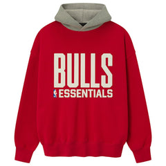 Chicago Bulls Fear of God x NBA Unisex Sport Hoodie - Red/Heather Gray discount
