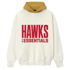 Atlanta Hawks Fear of God x NBA Unisex Sport Hoodie - Cream/Yellow cheap