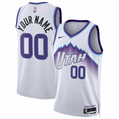 Utah Jazz Unisex Swingman Custom Jersey - Association Edition - White | Nike cheap