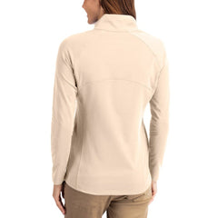 Toronto Blue Jays Cutter & Buck Women's Cooperstown Collection Adapt Eco Knit Stretch Half-Zip Pullover - Tan