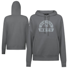 New York Mets Levelwear Women's Adorn Banner Arch Hoodie - Stone