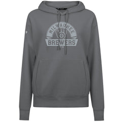 Milwaukee Brewers Levelwear Women's Adorn Banner Arch Hoodie - Stone