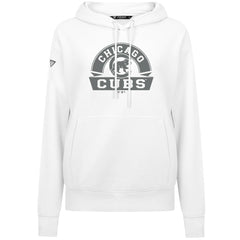 Chicago Cubs Levelwear Women's Adorn Banner Arch Hoodie - White