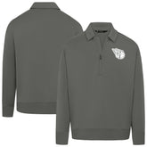 Cleveland Guardians Levelwear Women's Canmore Chenille Logo Quarter-Zip Top - Stone