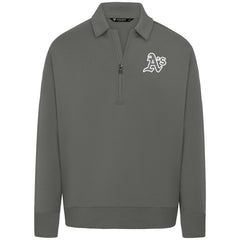 Athletics Levelwear Women's Canmore Chenille Logo Quarter-Zip Top - Stone