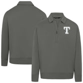 Texas Rangers Levelwear Women's Canmore Chenille Logo Quarter-Zip Top - Stone