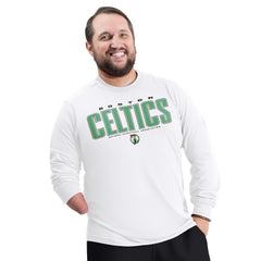 Boston Celtics G-III Sports by Carl Banks Adaptive Printed Mesh Effect Long Sleeve T-Shirt - White discount