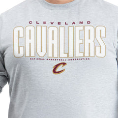 Cleveland Cavaliers G-III Sports by Carl Banks Adaptive Printed Mesh Effect Long Sleeve T-Shirt sale - Gray outlet