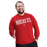 Houston Rockets G-III Sports by Carl Banks Adaptive Printed Mesh Effect Long Sleeve T-Shirt - Red shop