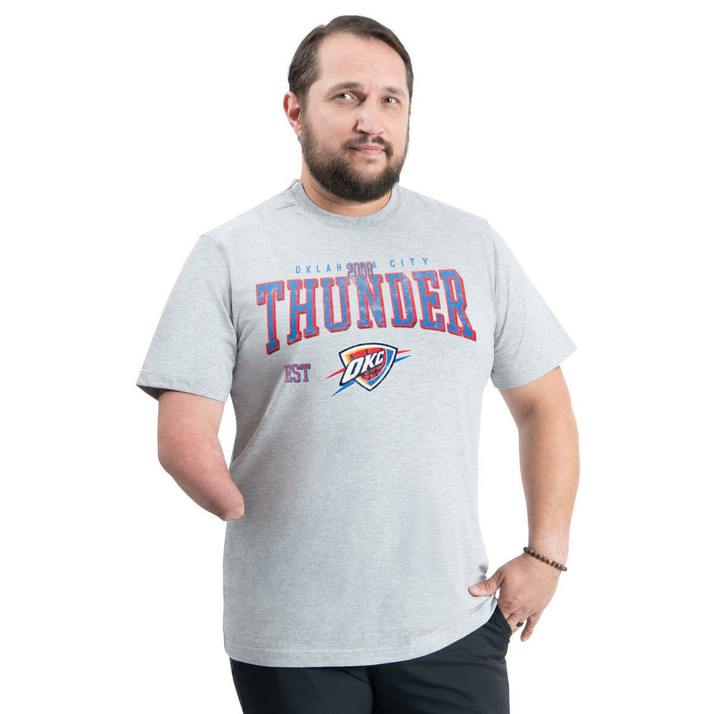 Oklahoma City Thunder G-III Sports by Carl Banks Adaptive Classic Team Spirit Short Sleeve T-Shirt - Gray cheap