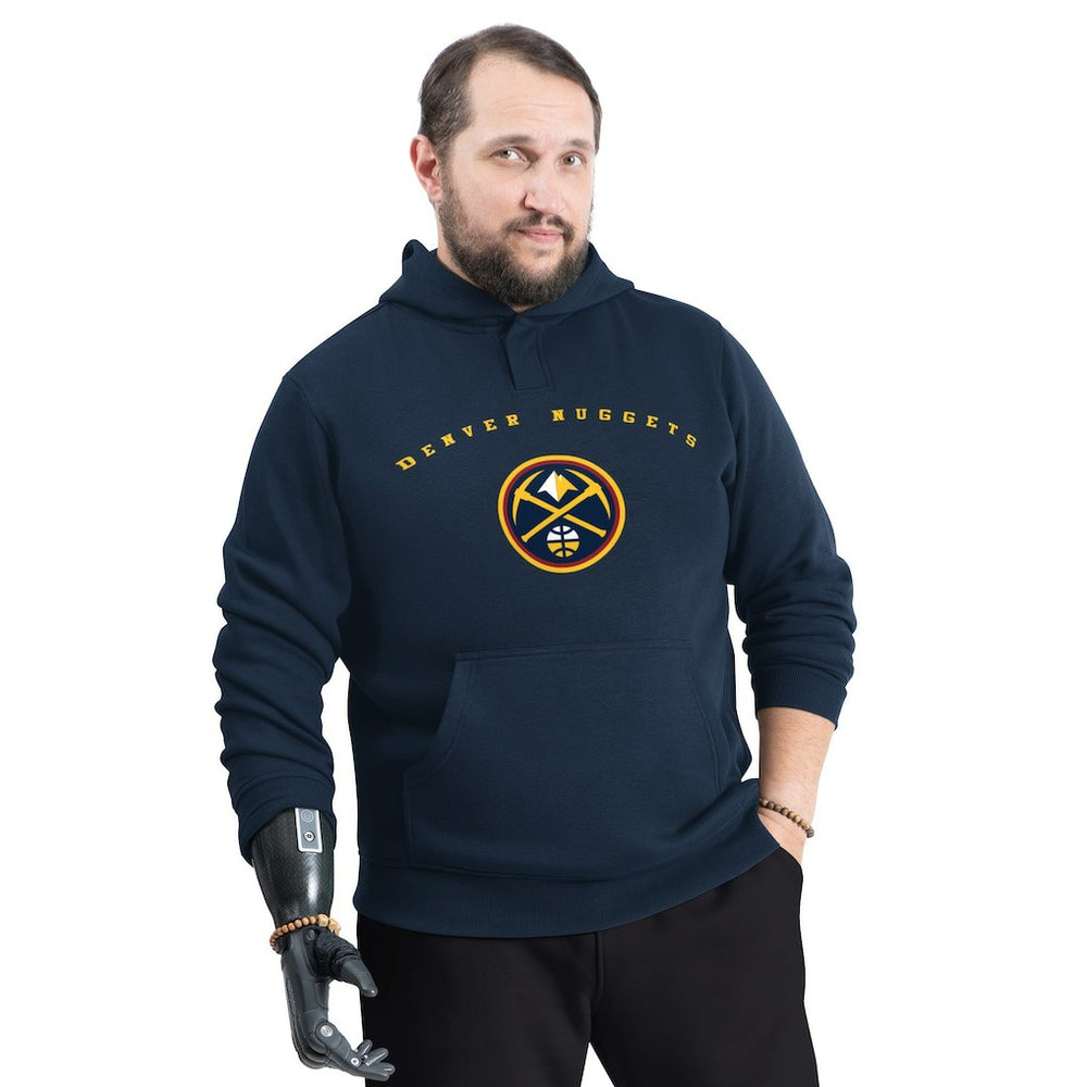 Denver Nuggets G-III Sports by Carl Banks Adaptive Team Arc Fleece Hoodie sale - Navy shop