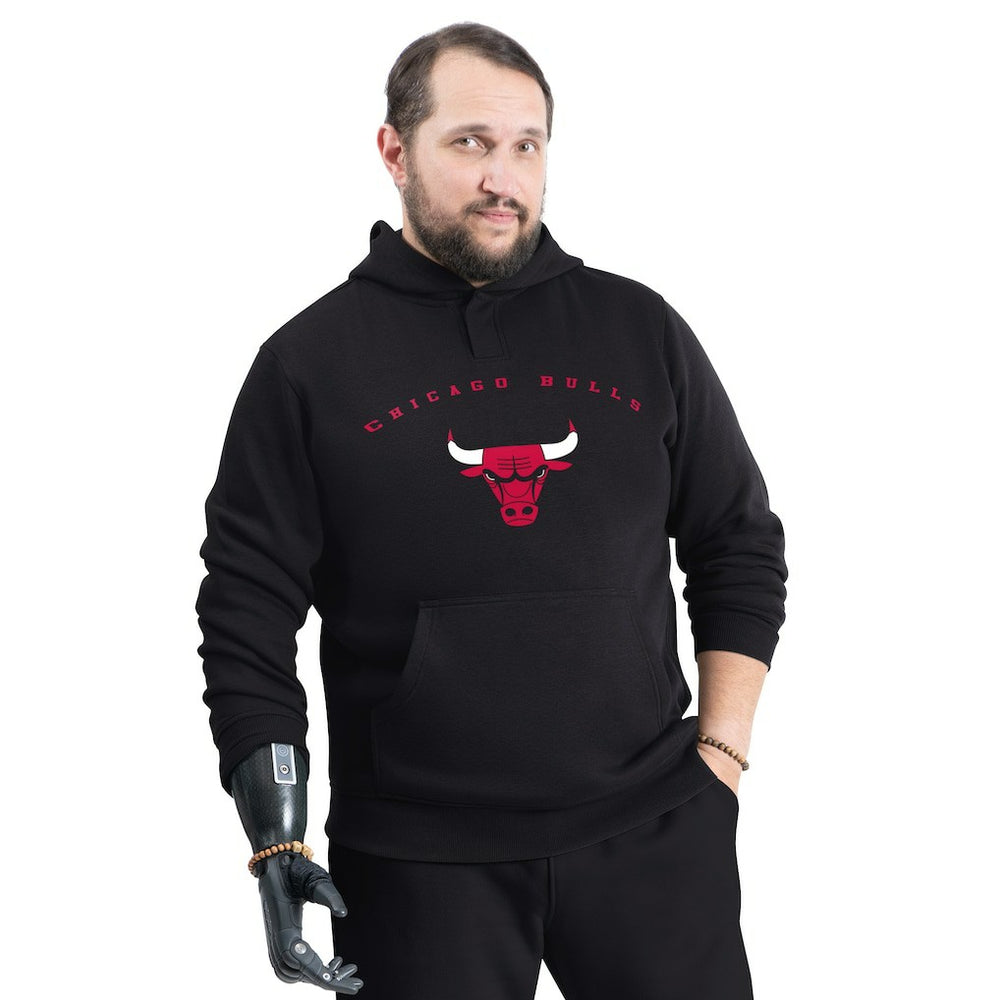 Chicago Bulls G-III Sports by Carl Banks Adaptive Team Arc Fleece Hoodie sale - Black for sale