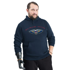 New Orleans Pelicans G-III Sports by Carl Banks Adaptive Team Arc Fleece Hoodie - Navy for sale