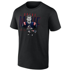 Drake Maye New England Patriots Humble Shadow Player Graphic T-Shirt - Black cheap
