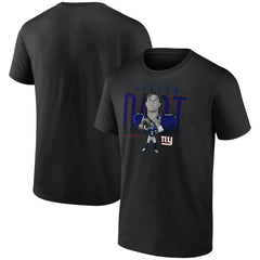 Jaxson Dart New York Giants Humble Shadow Player Graphic T-Shirt - Black sale