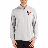 Houston Texans Cutter & Buck Coastline Epic Comfort Recycled Quarter-Zip Pullover - Gray discount