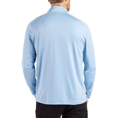 Los Angeles Chargers Cutter & Buck Coastline Epic Comfort Recycled Quarter-Zip Pullover - Powder Blue for sale
