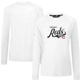 Cincinnati Reds Levelwear Women's Slender Glide T-Shirt - White