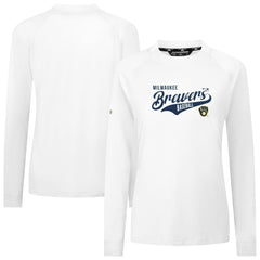 Milwaukee Brewers Levelwear Women's Slender Glide T-Shirt - White