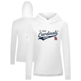 St. Louis Cardinals Levelwear Women's Slender Glide Raglan Hoodie - White