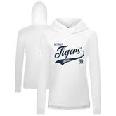 Detroit Tigers Levelwear Women's Slender Glide Raglan Hoodie - White