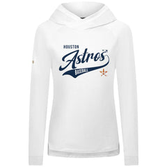 Houston Astros Levelwear Women's Slender Glide Raglan Hoodie - White