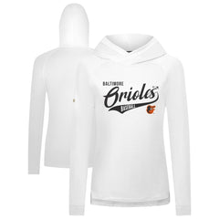 Baltimore Orioles Levelwear Women's Slender Glide Raglan Hoodie - White