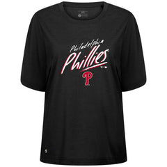Philadelphia Phillies Levelwear Women's Bloom Sizzle T-Shirt - Black