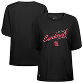 St. Louis Cardinals Levelwear Women's Bloom Sizzle T-Shirt - Black