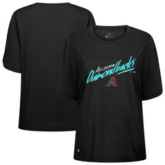 Arizona Diamondbacks Levelwear Women's Bloom Sizzle T-Shirt - Black