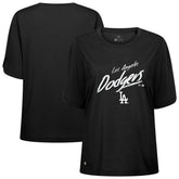 Los Angeles Dodgers Levelwear Women's Bloom Sizzle T-Shirt - Black