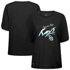 Tampa Bay Rays Levelwear Women's Bloom Sizzle T-Shirt - Black
